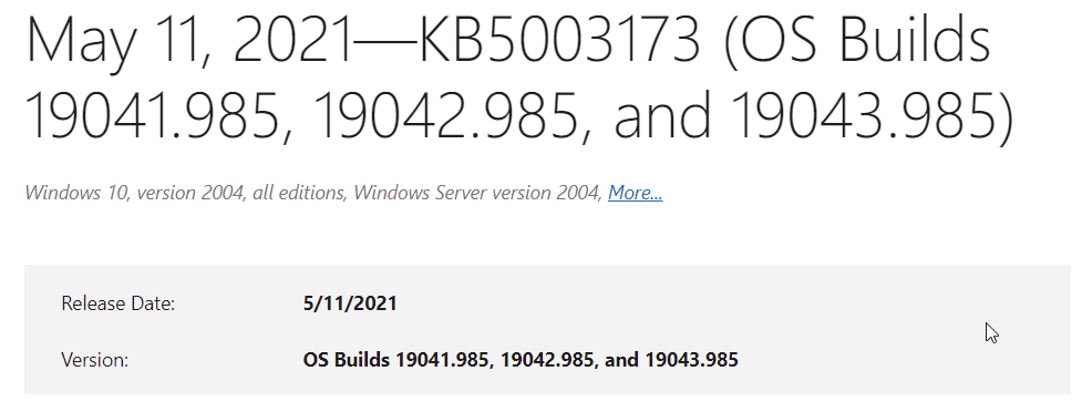 Fix KB5003173 Error triggering 0x800f0922 with these 5 solutions