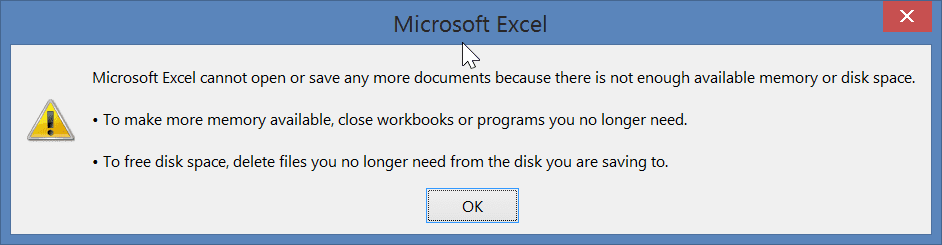 Deal with Excel 2013 Not Opening or Saving XLSX Documents