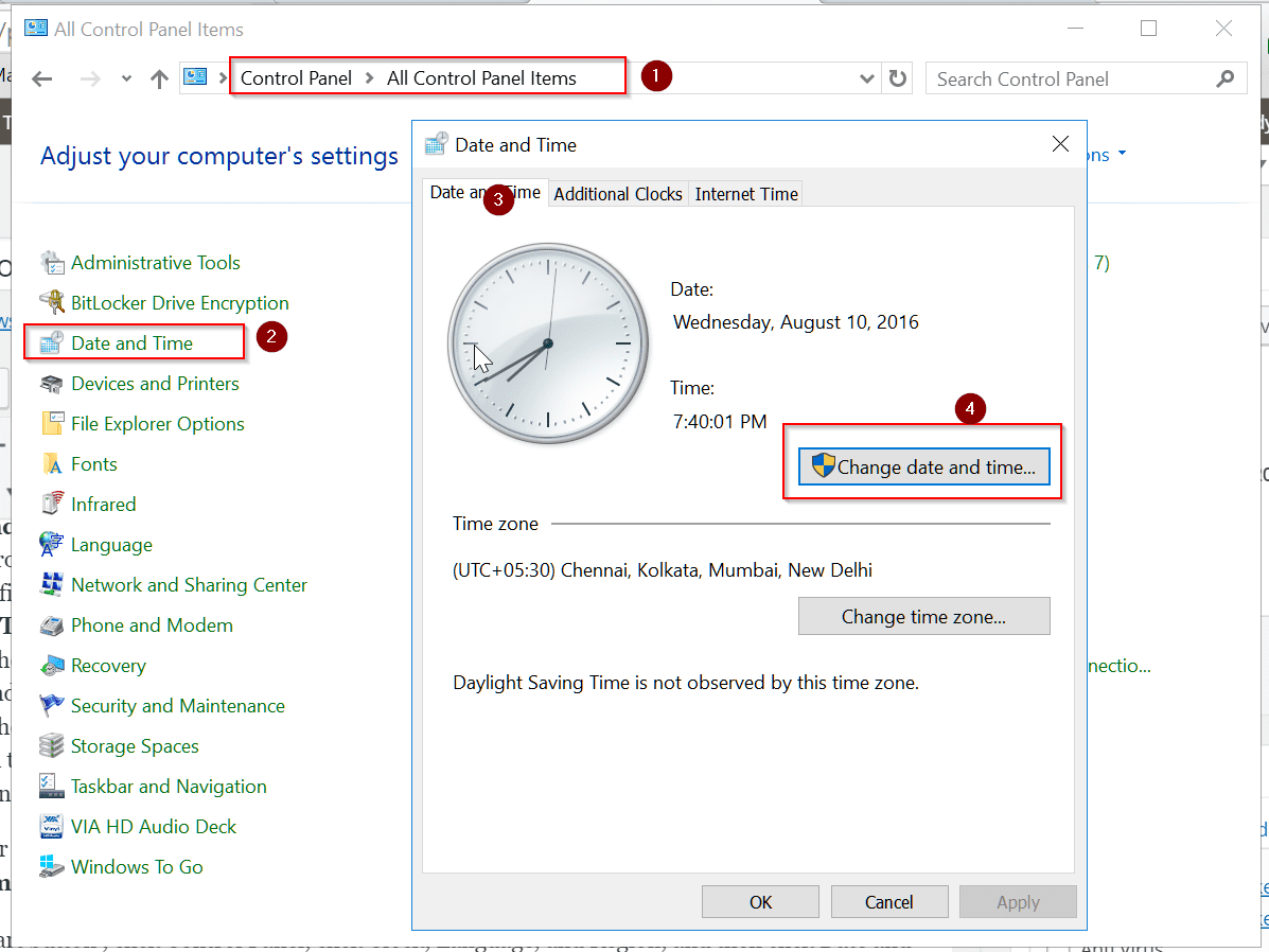 [Fixed]: Fix Windows Error Code 80072f8f in Windows 8.1 and also 7