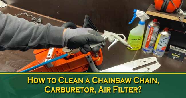 How to Clean a Chainsaw Chain, Carburetor, Air Filter?