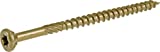 Power Pro 48611 Wood Screws, #9 x 3', Premium Outdoor Deck Screws, Rust Resistant, Epoxy Coated...