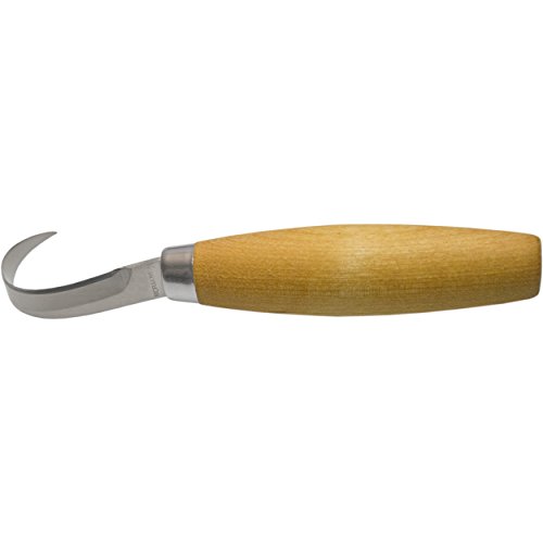 Morakniv Wood Carving Hook Knife 164 with Sandvik Stainless Steel Blade, 0.5-Inch Internal Radius