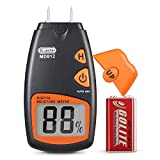 Wood Moisture Meter, Dr.meter Digital Portable Firewood Wall Paper Water Moisture Tester, Digital...