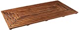 Bare Decor Giza Shower, Spa, Door Mat in Solid Teak Wood, 36' x 20'