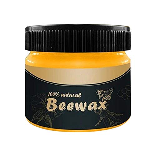 Wood Seasoning Beewax, Multipurpose Natural Wood Wax Traditional Beeswax Polish for Furniture,...