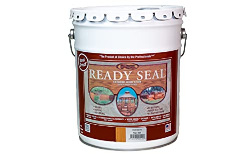 Ready Seal 520 Exterior Stain and Sealer for Wood, 5 Gallon, Redwood - Packaging may vary