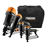 Freeman P4FRFNCB Pneumatic Framing & Finishing Combo Kit with Canvas Bag (4-Piece) Nail Gun Set with...