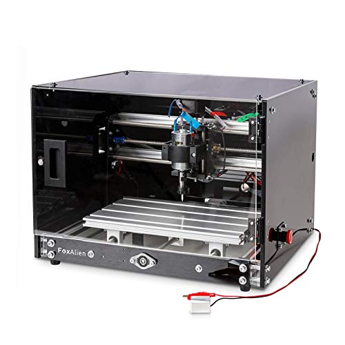 Desktop CNC Router Machine 3018-SE V2 with Enclosure, 3-Axis Engraving Milling Machine for Wood...