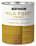 Rust-Oleum 334195 Milk Paint Finish, Quart, Venetian Yellow