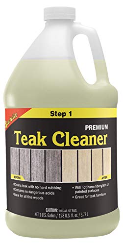 STAR BRITE Premium Teak Cleaner - Restore, Renew & Refresh Old Weathered Gray Teak Furniture & Other...