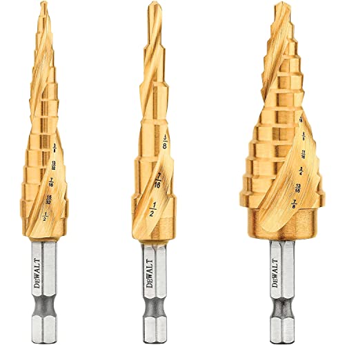 DEWALT Step Drill Bit Set, 3-Piece (DWA1790IR)