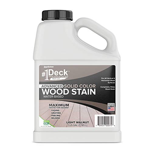 #1 Deck Wood Deck Paint and Sealer - Advanced Solid Color Deck Stain for Decks, Fences, Siding - 1...