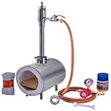 Portable Propane Single Burner Forge, 2600F Rated, Gas Forge for Forging Blacksmithing Tools...