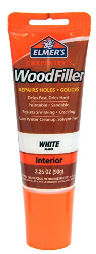 Elmer's E855 Carpenter's Wood Filler, 3.25-Ounce Tube, White