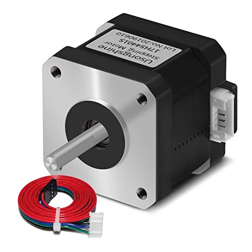 Usongshine Nema 17 Stepper Motor 42BYGH 1.8 Degree 38MM 1.5A 42 Motor (17HS4401S) 42N.cm (60oz.in)...