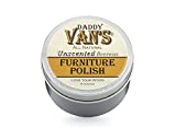 Daddy Van's All Natural Unscented Beeswax Furniture Polish Non-Toxic Odorless Wood Wax Nourishes...