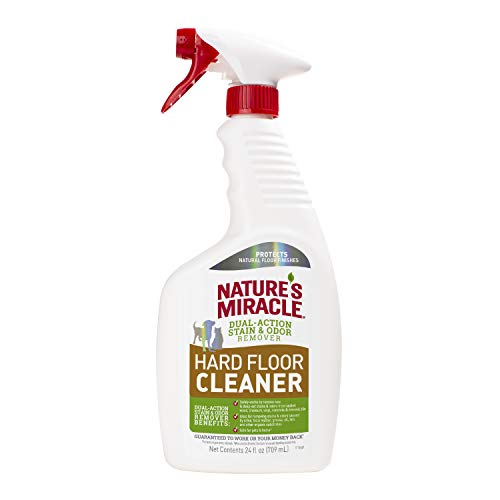 Nature’s Miracle Hard Floor Cleaner, Dual-Action Stain & Odor Remover, Protects Natural Floor...