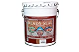 Ready Seal 525 Exterior Stain and Sealer for Wood, 5-Gallon, Dark Walnut