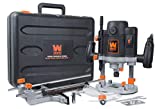 WEN RT6033 15-Amp Variable Speed Plunge Woodworking Router Kit with Carrying Case & Edge Guide