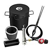 FASTTOBUY 6 KG Propane Melting Furnace Kit w Graphite Crucible and Tongs 1300°C /2372°F Casting...