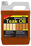 STAR BRITE Premium Golden Teak Oil - Sealer, Preserver, & Finish for Outdoor Teak & Other Fine Woods...