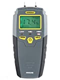 General Tools MMD4E Digital Moisture Meter, Water Leak Detector, Moisture Tester, Pin Type, Backlit...