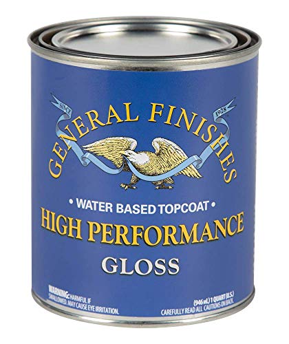 General Finishes High Performance Water Based Topcoat, 1 Quart, Gloss
