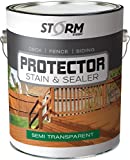 STORM SYSTEM Storm Protector Penetrating Sealer & Stain Protector - Deck Protector, Fence Protector,...