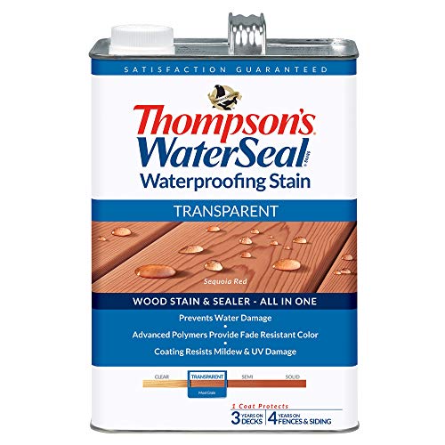 THOMPSONS WATERSEAL TH.041831-16 Transparent Waterproofing Stain, Sequoia Red