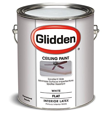 Glidden Interior Latex Ceiling Paint, White, Flat,1 gal