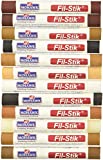 Mohawk Fill Stick (Fil-Stik) Furniture Cabinet Touch Up Putty Wax Filler 12 Pack Multi Kit...