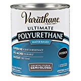 Varathane 200141H Water-Based Ultimate Polyurethane, Quart, Semi-Gloss Finish, 32 Fl Oz