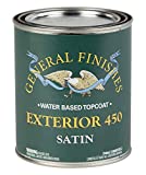 General Finishes Exterior 450 Water Based Topcoat, 1 Quart, Satin