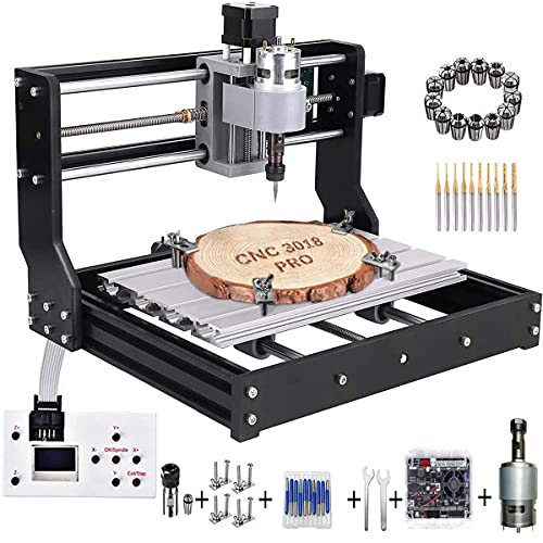 MYSWEETY Upgrade Version CNC 3018 Pro Engraver Machine, GRBL Control DIY Mini 3 Axis CNC Router Kit,...