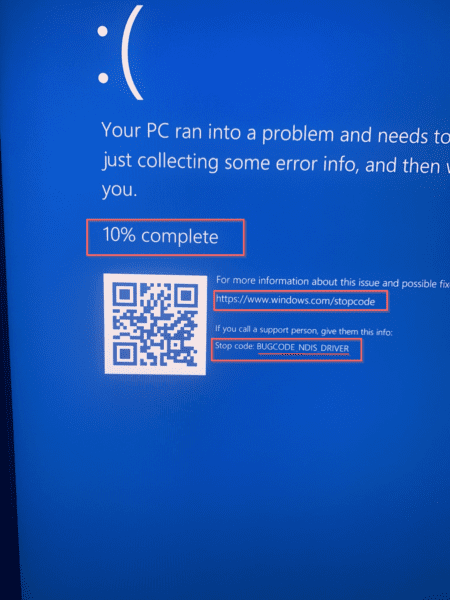 Bugcode Ndis Driver Error Windows 10