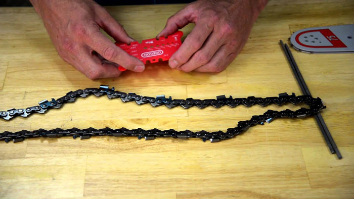 Measure-chainsaw-chain