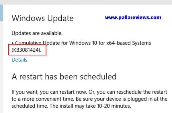 Windows 10 Restarts After Update