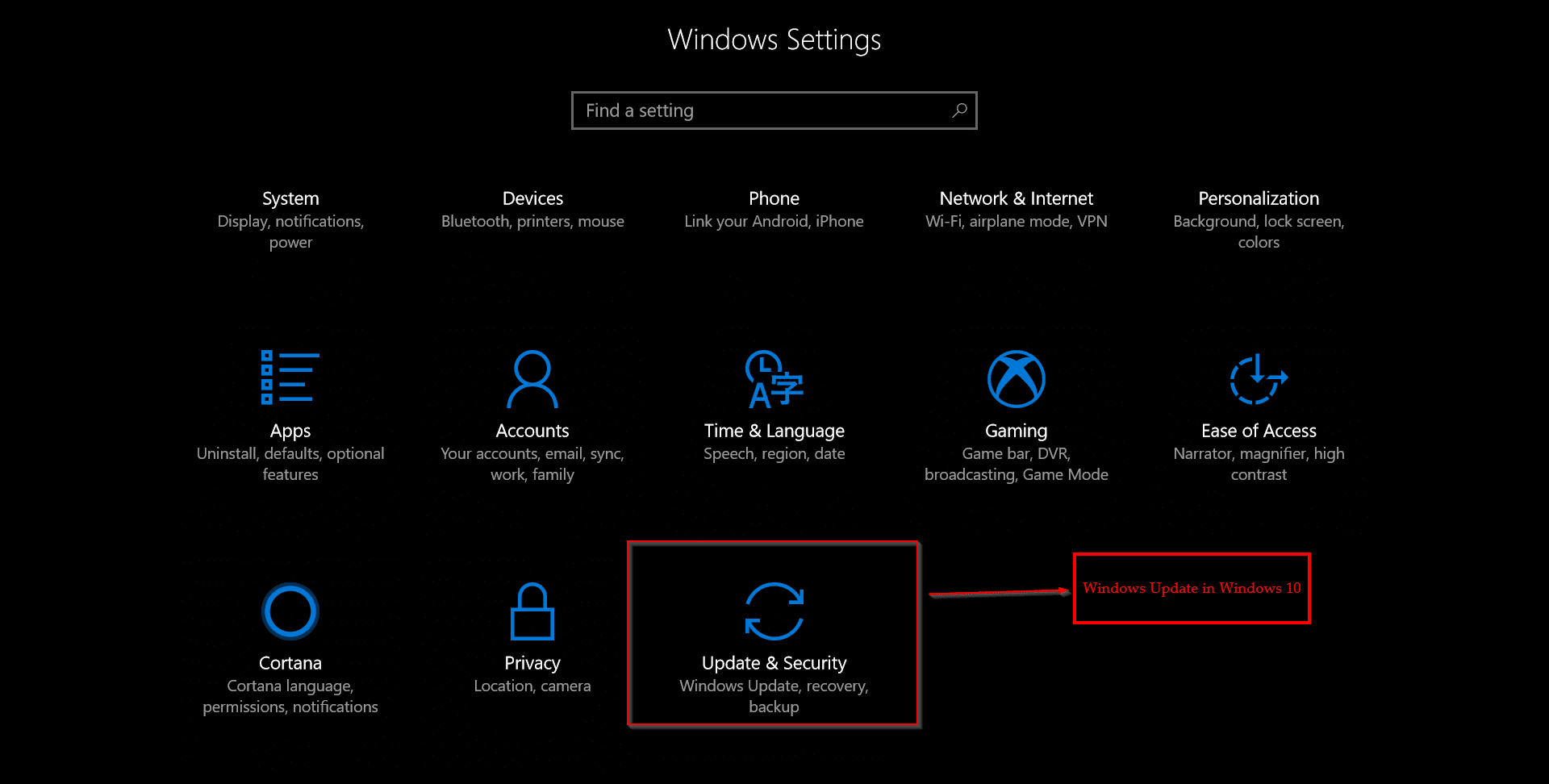 Windows Update In Windows 10