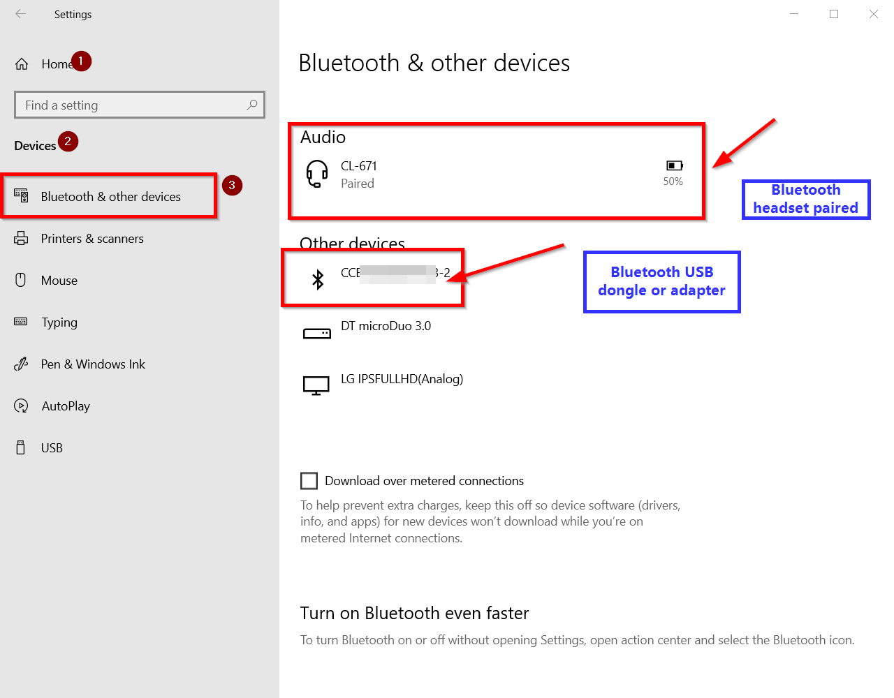 Enable Bluetooth Setting Windows