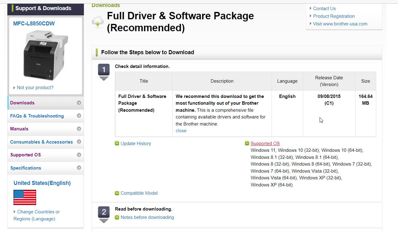 Full Driver Software Package Brother Machine