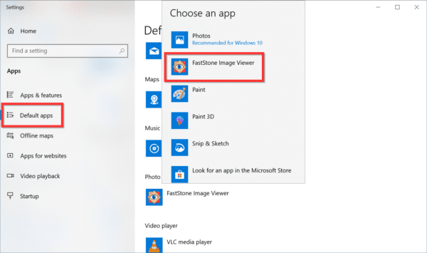 Change Default Photo Viewer App Windows 10