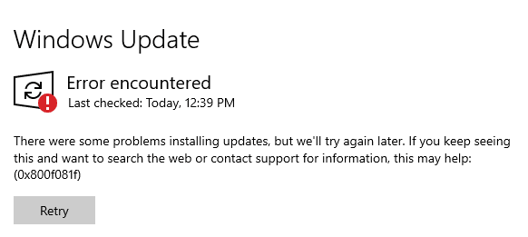 Cumulative Update Kb4571756 Error