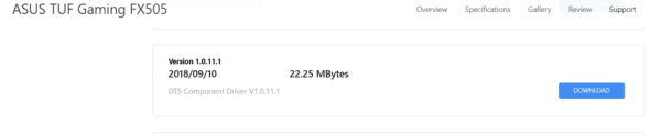 Dts Componenet Driver Windows 10 Asus