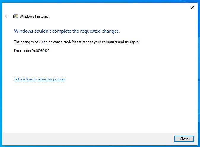 Error Code 0X800F0922 Microsoft Print To Pdf Not Working Windows 10 11