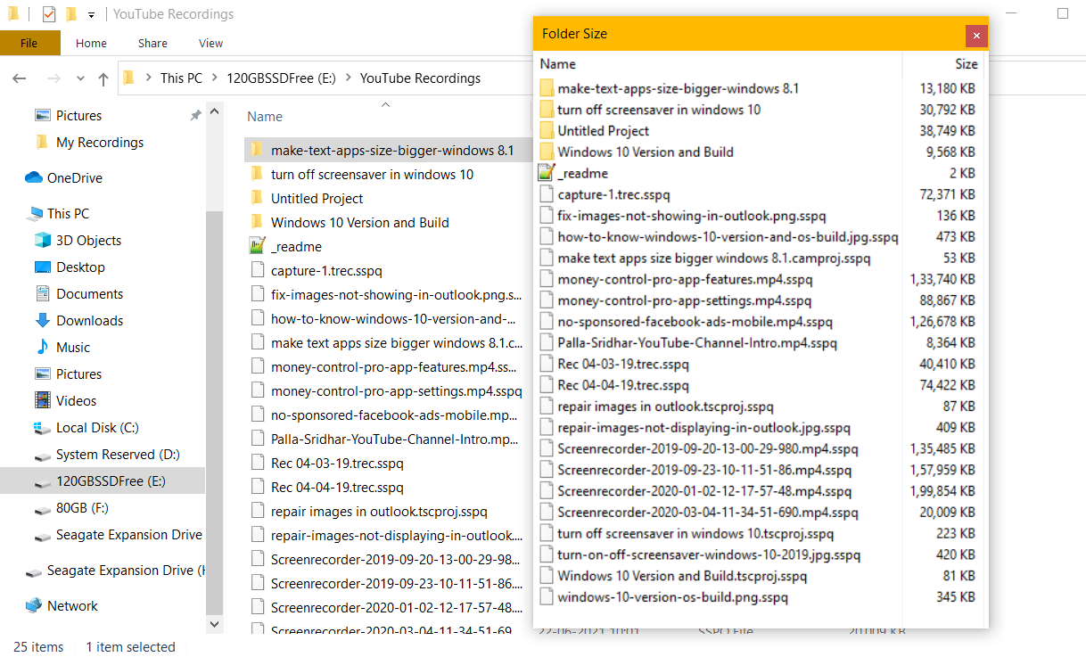 Folder Size Utility Windows 10