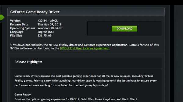 Geforce Game Ready Driver Fix Error Code 43