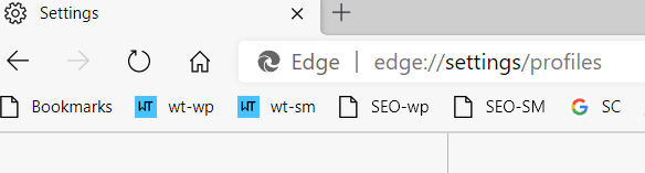 Microsoft Edge Profile Settings