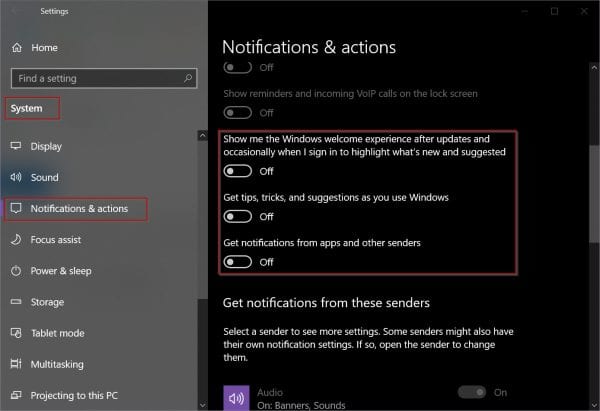 Notifications Actions Windows 10 Edge High Cpu Usage Fix