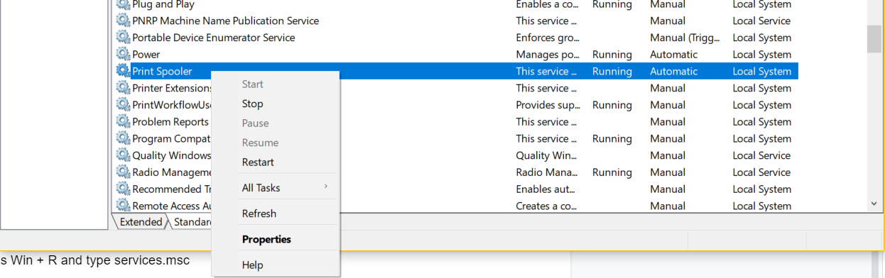 Print Spooler Service Windows 10 11