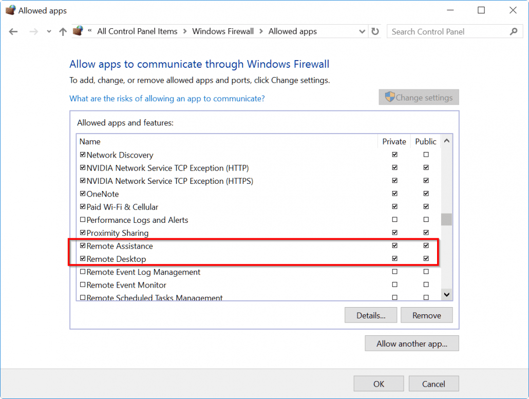 Remote-Settings-Firewall-Windows-10